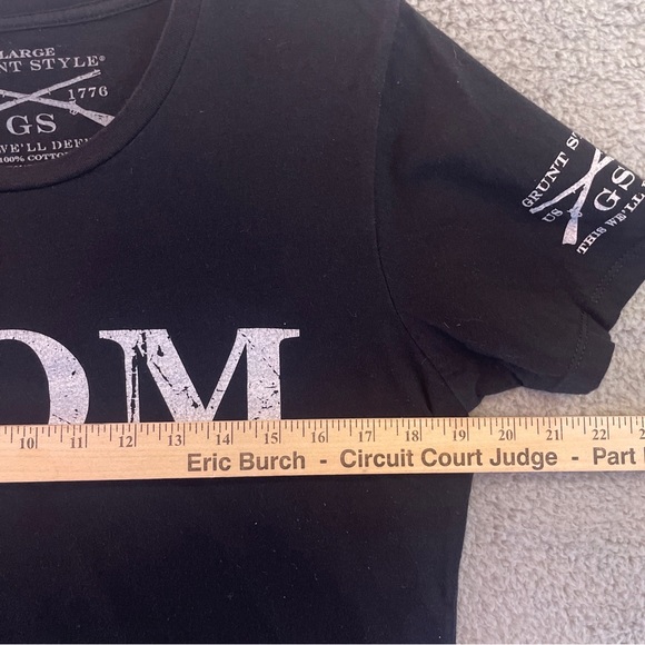 Women’s Grunt Style Mom Shirt Black Small Army Military Armed Forces Mom Noun - Picture 7 of 9